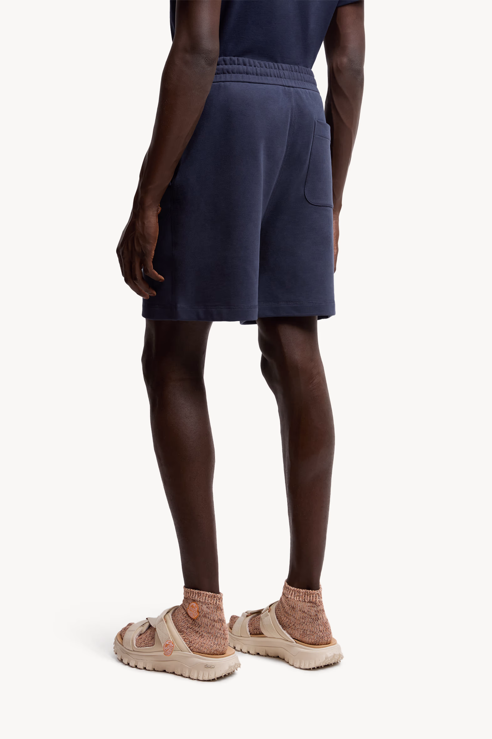 Moncler x Gilga Farm Designed by Donald Glover Cotton Shorts Men Navy Blue Moncler 5